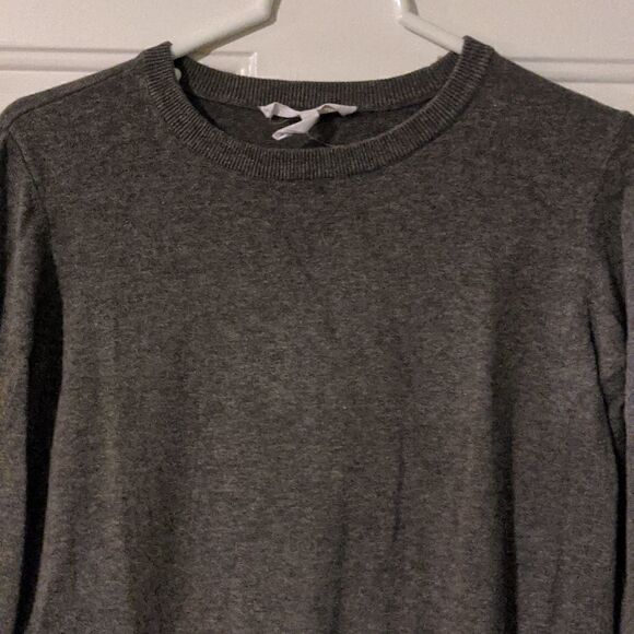 bcbgeneration small grey tunic sweater dress black lace winter cute - Picture 2 of 10